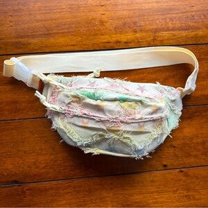 Textured Boho Star 3 Pocket Fanny Pack Hip Pack Up to 27” flat OS